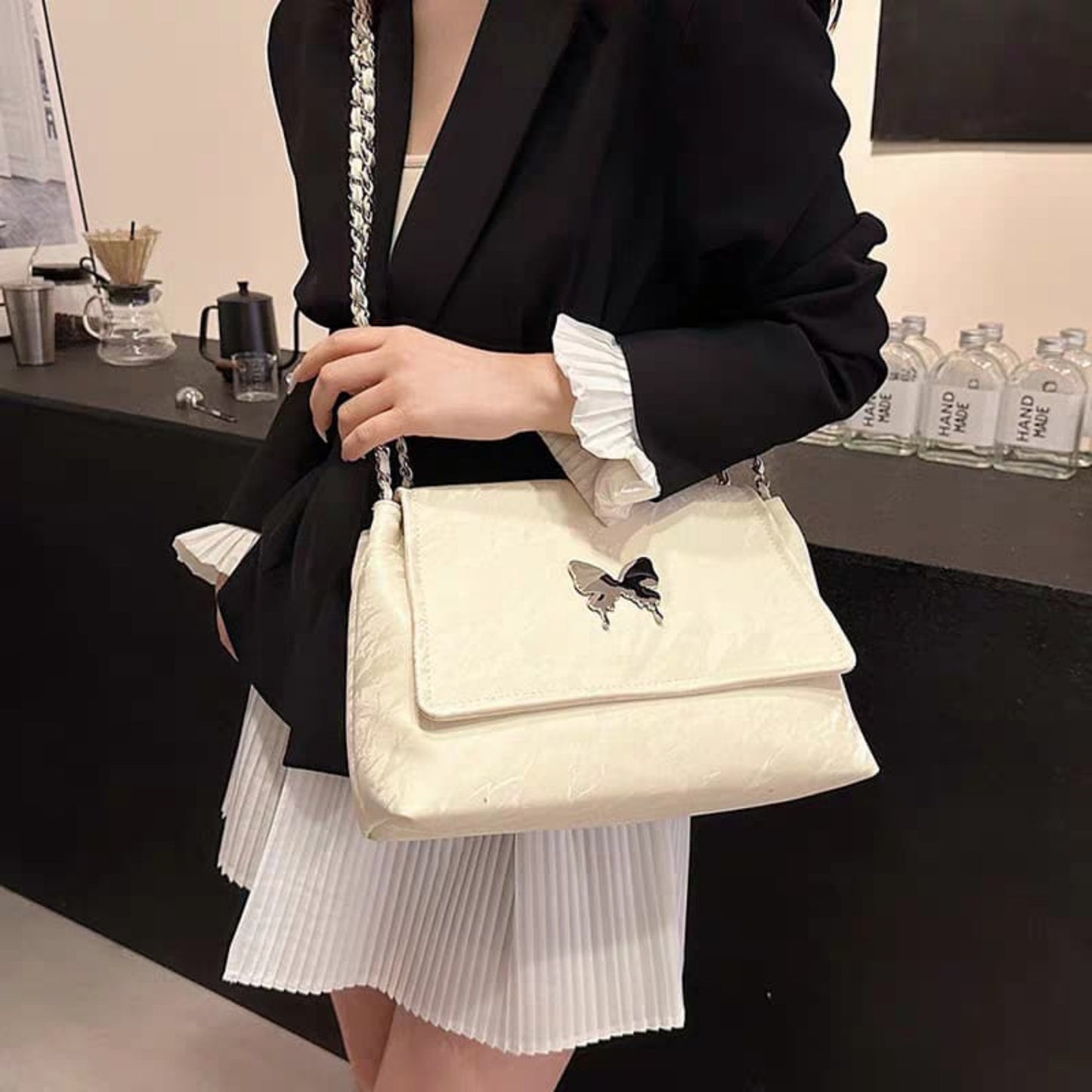 Cross body Silver Bag