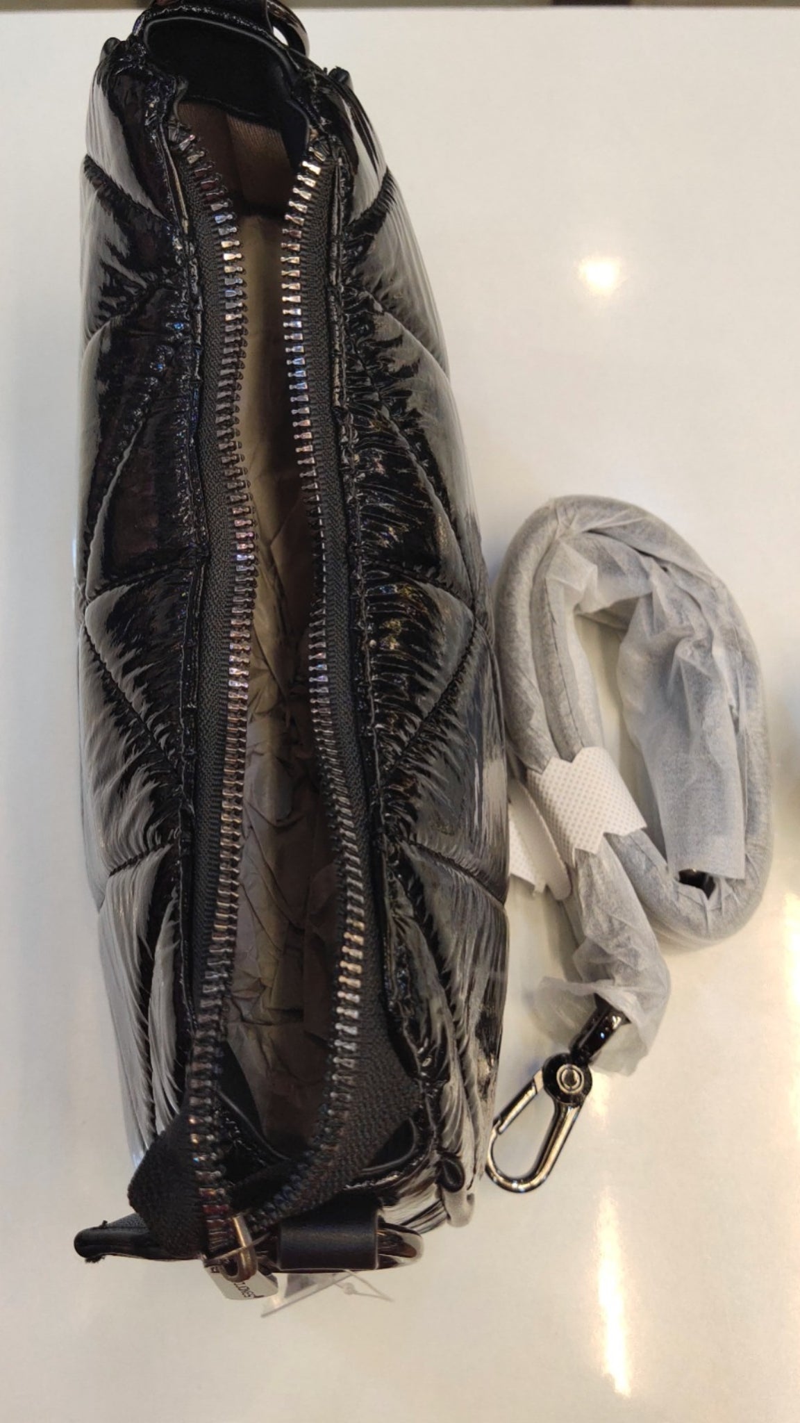 Quilted Black Sling Bag