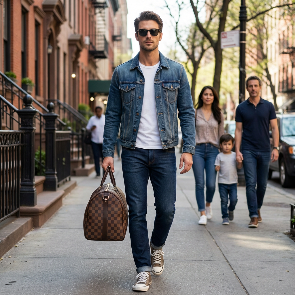 Travel Bag for Luggage - Heavy Duty Leather