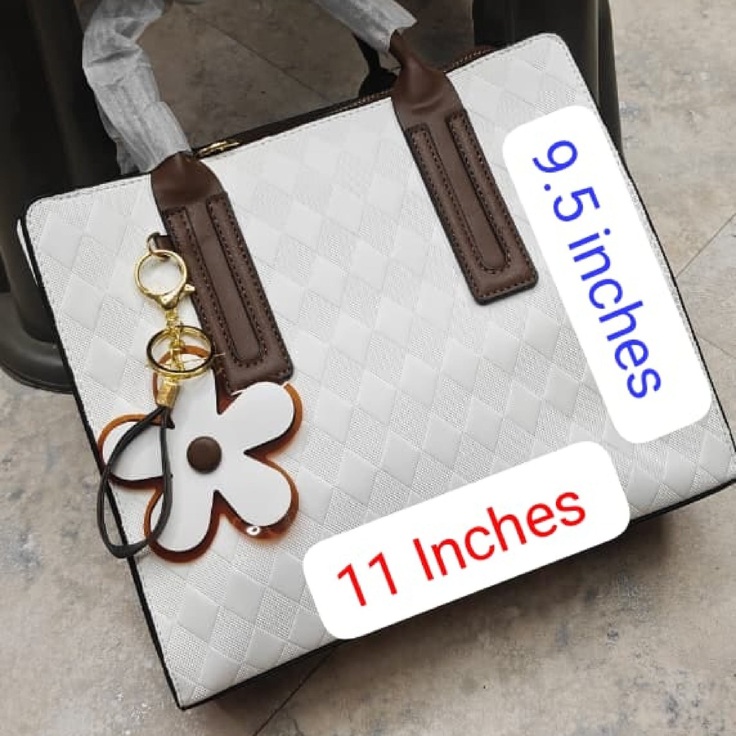 Handbag with flower Charms