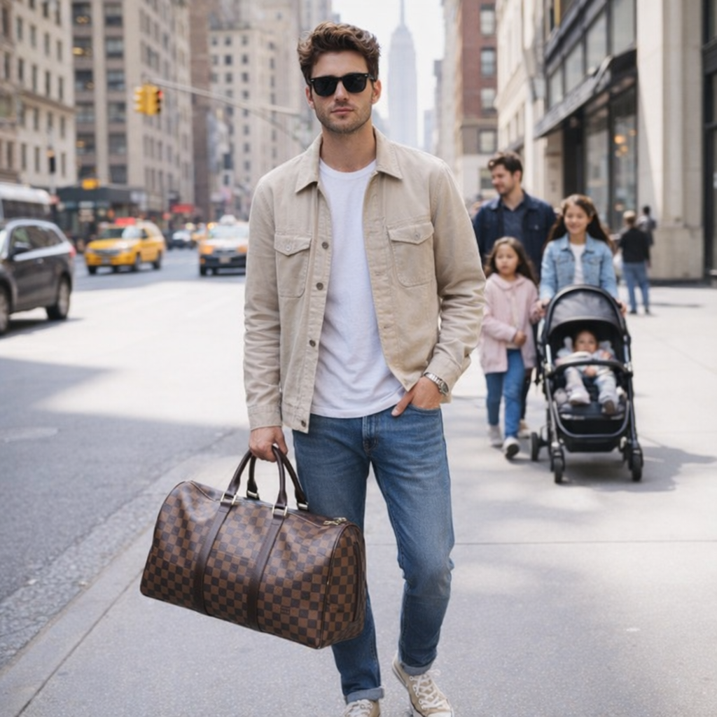 Travel Bag for Luggage - Heavy Duty Leather